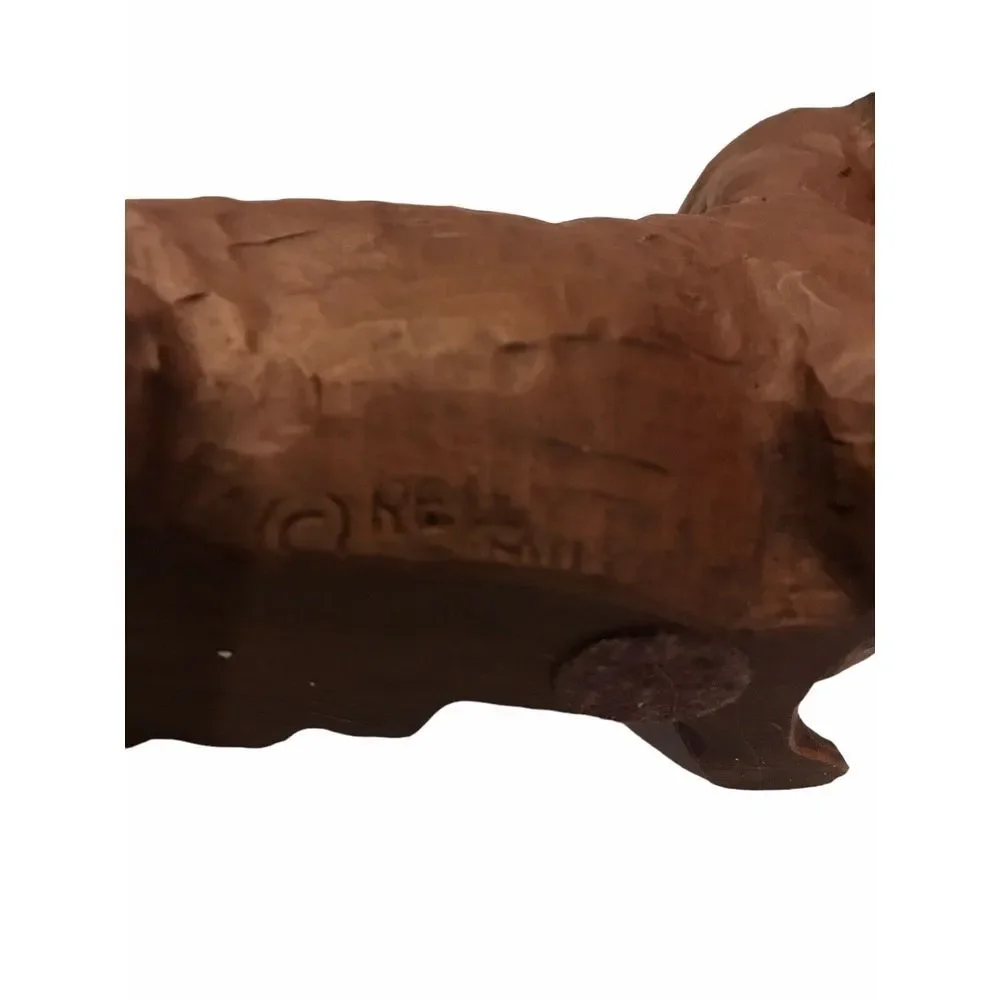 Red‎ Mill Mfg Brown Dachshund Sculpture Dog Figure Hand made in USA
